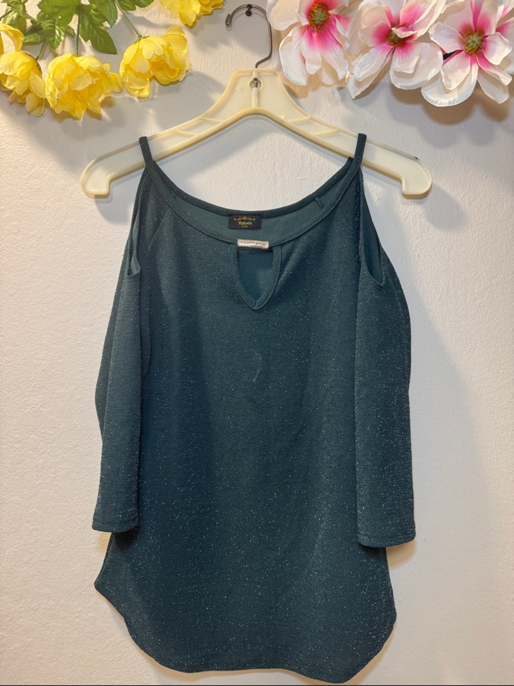 Chic Glitter Long Sleeve Top